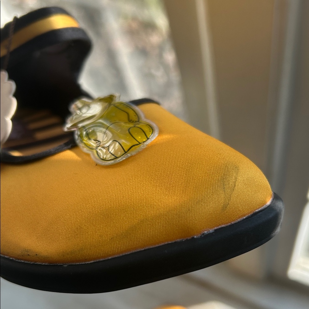 Chocolaticas Women's Yellow Mary Jane Shoes - Picture 3 of 5